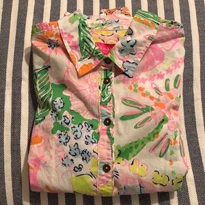 Lilly Pulitzer for Target Floral Button Down